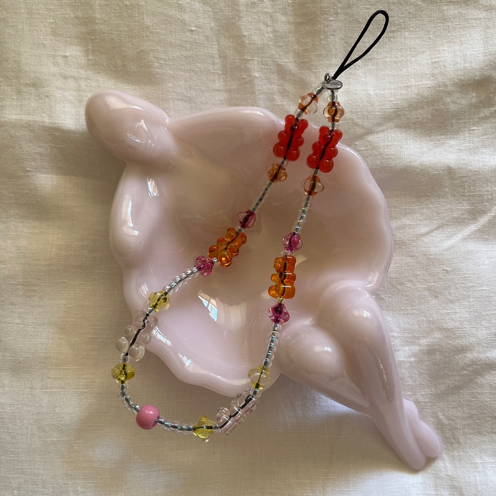 String Ting Bear-y Sweet Tings Wristlet Phone Strap